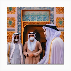 Gulf men and culture Canvas Print