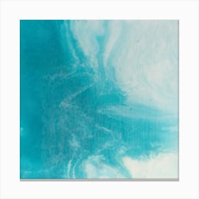 Calm Ocean - A lovely art piece that captures the serene beauty of a tranquil sea. The painting depicts a peaceful scene of gentle waves lapping against the shore. Canvas Print