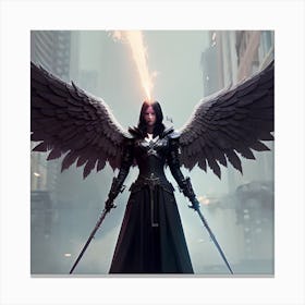 Angel Of Death 2 Canvas Print