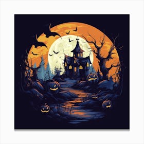 Halloween House 1 Canvas Print