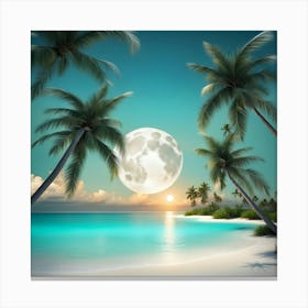 Turquoise Beach Canvas Print