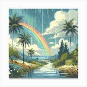 Rainbow in the sky 1 Canvas Print