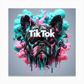 Tiktok 3 Canvas Print