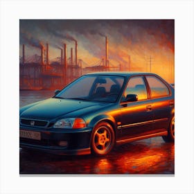 Honda Civic 1 Canvas Print