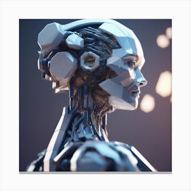 Futuristic Female Robot 25 Canvas Print