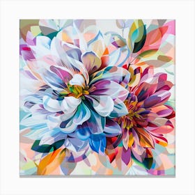 Dahlias 1 Canvas Print