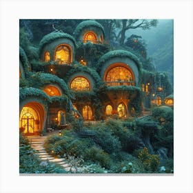 Hobbit Houses Canvas Print