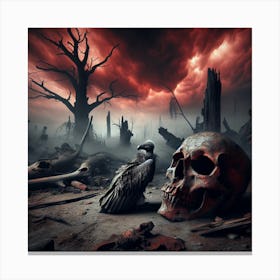 Apocalyptic Vulture Canvas Print