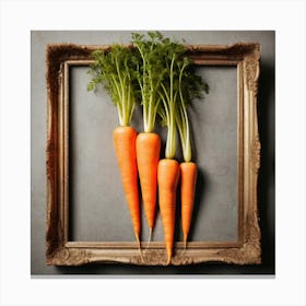 Carrots In A Frame 41 Canvas Print