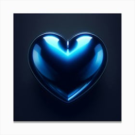 Blue Heart 1 Canvas Print