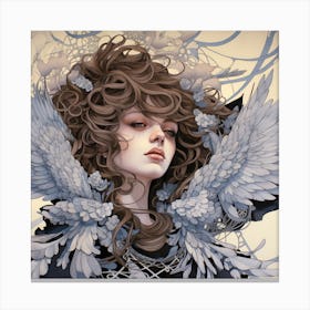 Girl With Wings Canvas Print