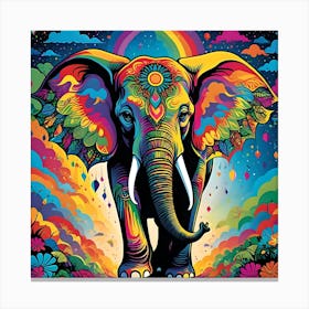 Elephant Painting Canvas Print