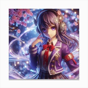 Anime Girl 8 Canvas Print