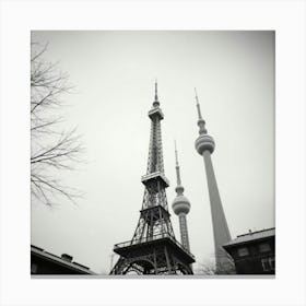 Tower In Winter Canvas Print