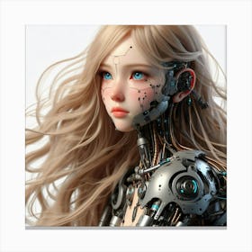 Robot Girl 19 Canvas Print