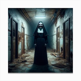 Nun ghost 1 Canvas Print