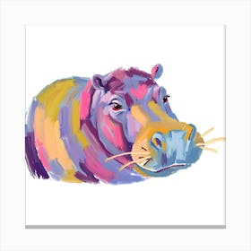 Hippopotamus 09 1 Canvas Print