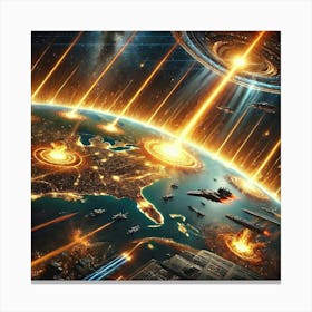 Converted Strategic Use Orbital Supernova Array Canvas Print