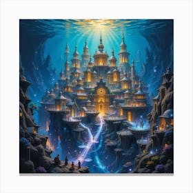 Underwater City Canvas Print