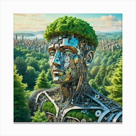 Robot Man Canvas Print