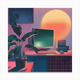 Pixel Art 3 Canvas Print