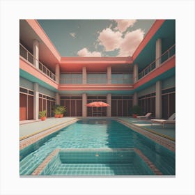 Swimming Pool Canvas Print