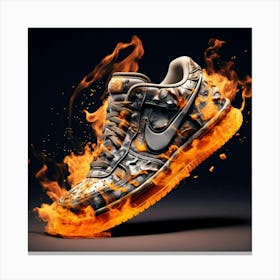 Nike Air Force 1 Fire 2 Canvas Print