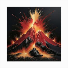 Lava Explosion Canvas Print