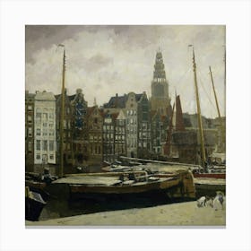 Amsterdam Harbor 1 Canvas Print