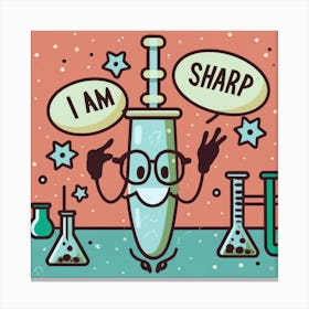 I Am Sharp Canvas Print