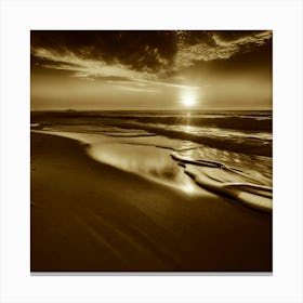 Sunset At The Beach 629 Canvas Print