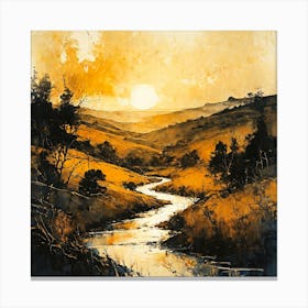 The eternal river Canvas Print