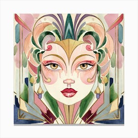 Deco Woman 3 Canvas Print