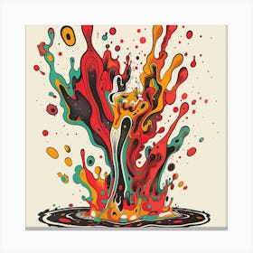 Splash Of Color 1 Canvas Print