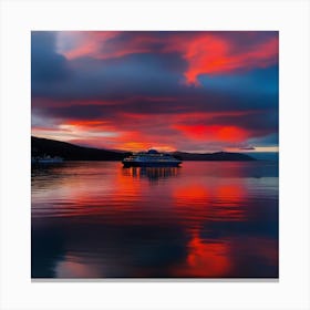 Sunset In Scotland 2 Canvas Print