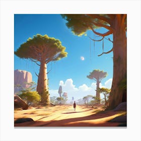 Avenue Of The Baobabs Canvas Print