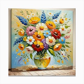 Flowers In A Vase 10 Canvas Print