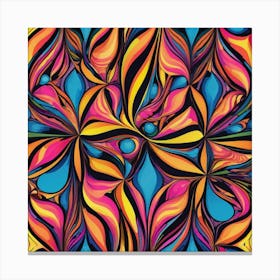 Abstract Swirls Canvas Print