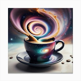 Galaxy Coffee Canvas Print