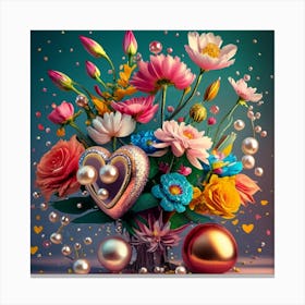 Bouquet Of Flowers Canvas Print