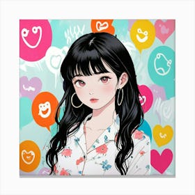 Anime Girl Canvas Print