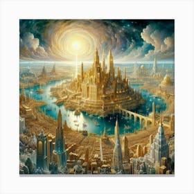 City In The Sky Canvas Print