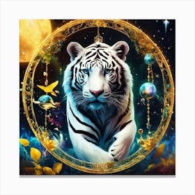 White Tiger 3 Canvas Print