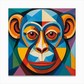 Monkey Head Canvas Print