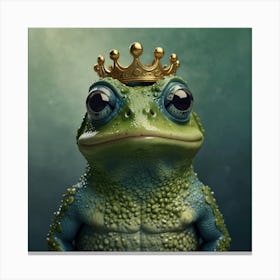 The Regal Prince of Ponds: Reinterpretation of The Frog Prince or the Iron Henry Brother's Grimm Canvas Print