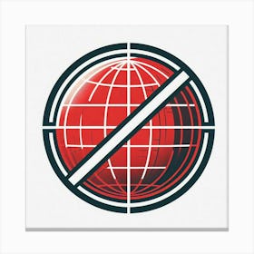 No World Logo Canvas Print