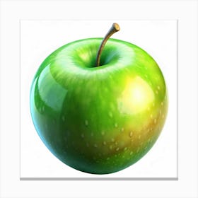 Green Apple 1 Canvas Print