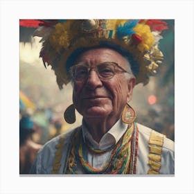 Man In A Costume 11 Canvas Print