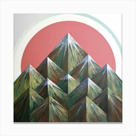 Geometric mountains 1 Canvas Print