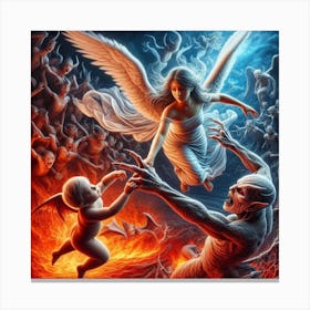 Angels And Demons I Canvas Print